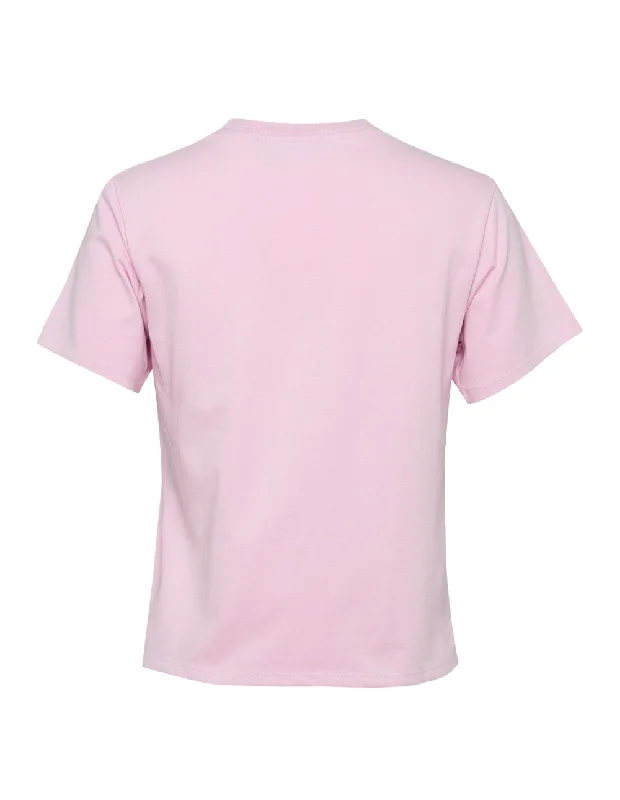 mardi-mercredi-slim-t-shirt-rose-patch-tees-600054283pnk