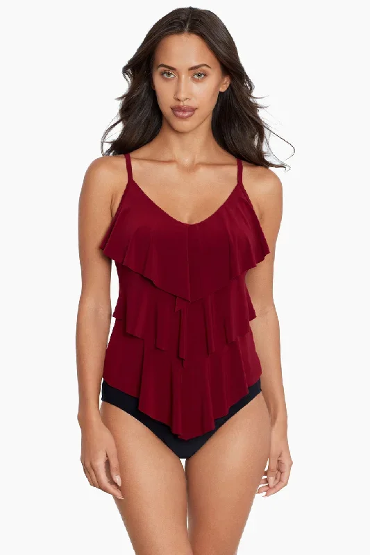 Magicsuit Merlot Rita Tankini Top