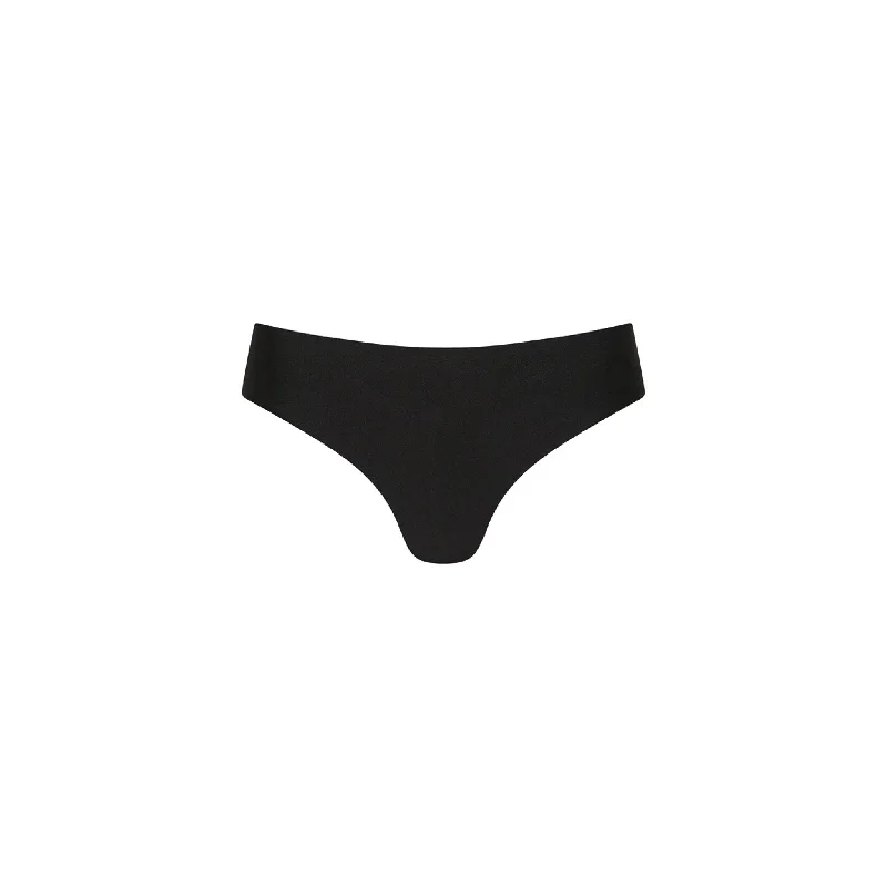 Mid-Rise Brazilian Bikini Bottom - Moonlight Black