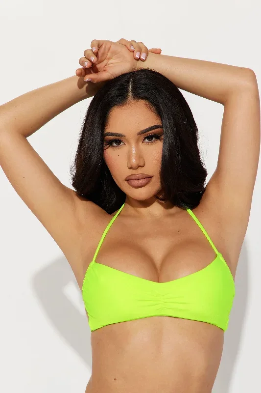 Mila Halter Bikini Top - Lime