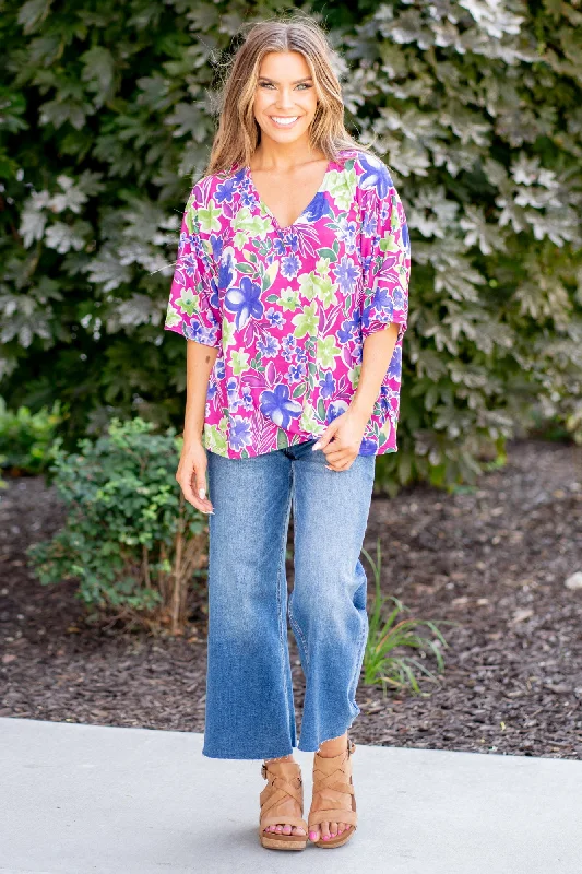 sew-in-love-full-size-v-neck-floral-half-sleeve-top