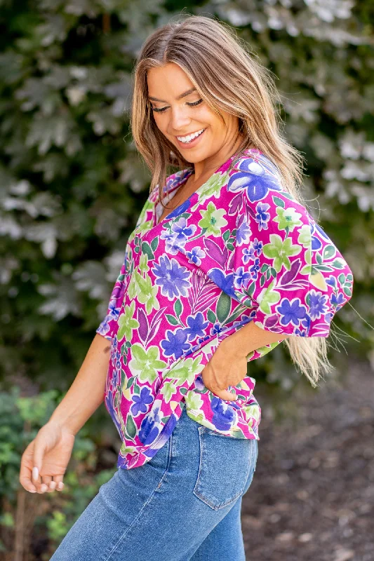 sew-in-love-full-size-v-neck-floral-half-sleeve-top