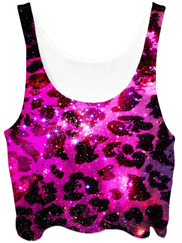 Space Leopard Crop Top