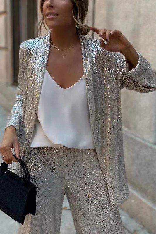 special-treat-sequin-lapel-party-loose-blazer