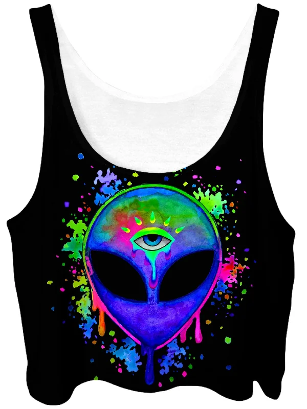 Splatter Alien Crop Top