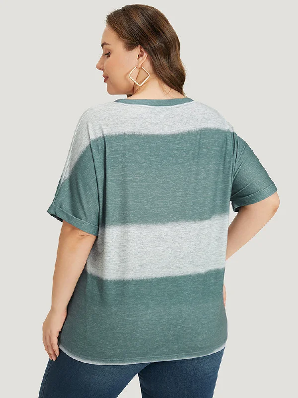 striped-contrast-roll-dolman-sleeve-t-shirt