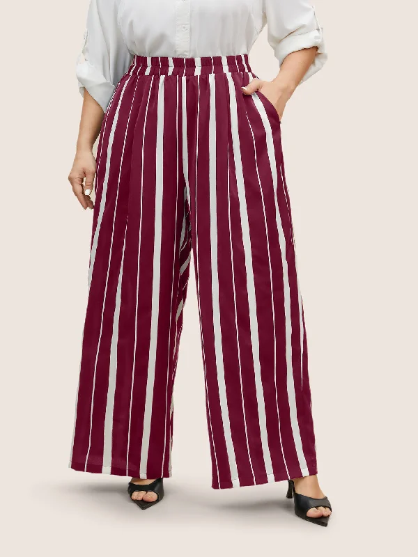 striped-elastic-waist-wide-leg-pants