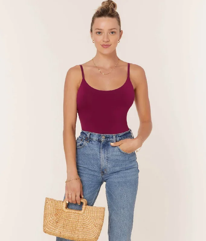 The Amalfi - Bodysuit - Bamboo Jersey - Bordeaux