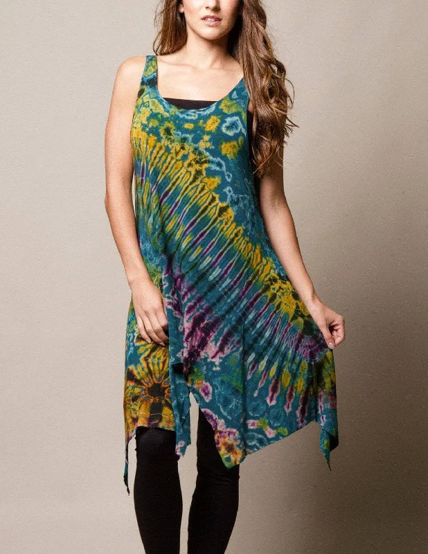 Tie-Dye Asym Long Tank