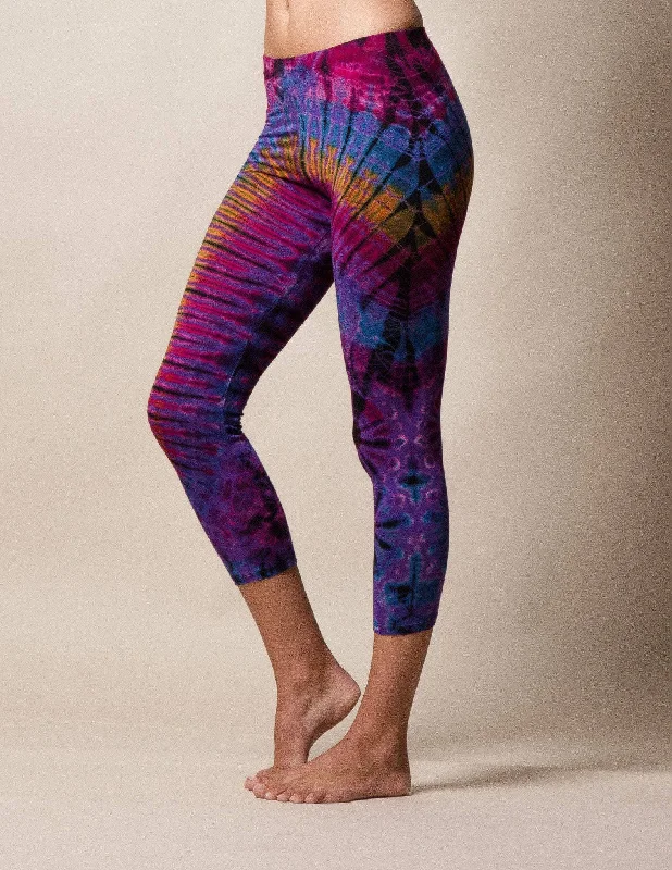 Tie-Dye Crop Leggings - As-Is-Clearance