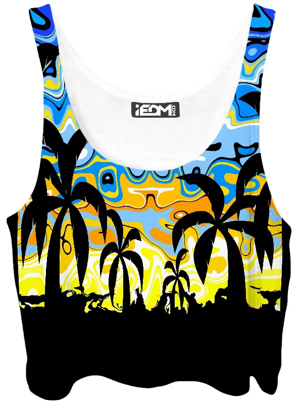 Tropical Night Crop Top