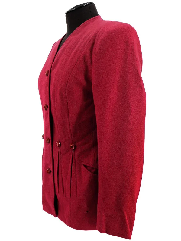 vintage-1940s-raspberry-red-pleated-jacket