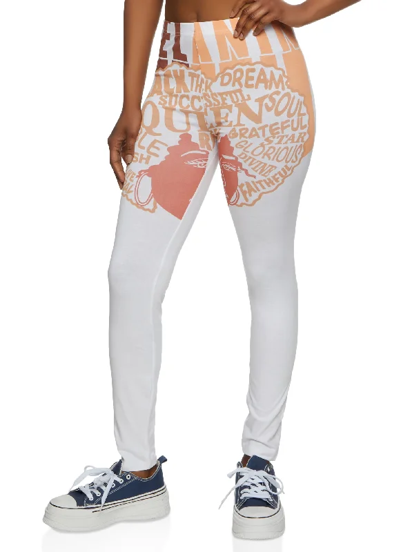 High Waist Melanin Graphic Leggings