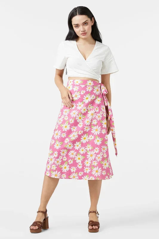 Wild Daisy Wrap Skirt