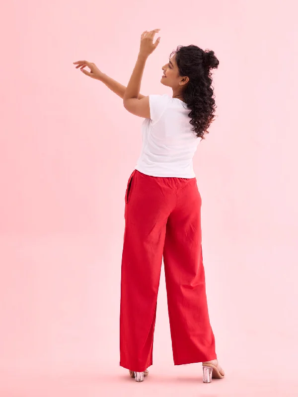 women-dark-red-solid-linen-palazzos