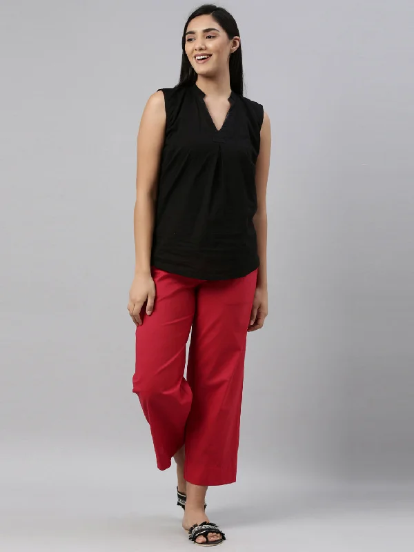 women-solid-cherry-cotton-wide-leg-pants