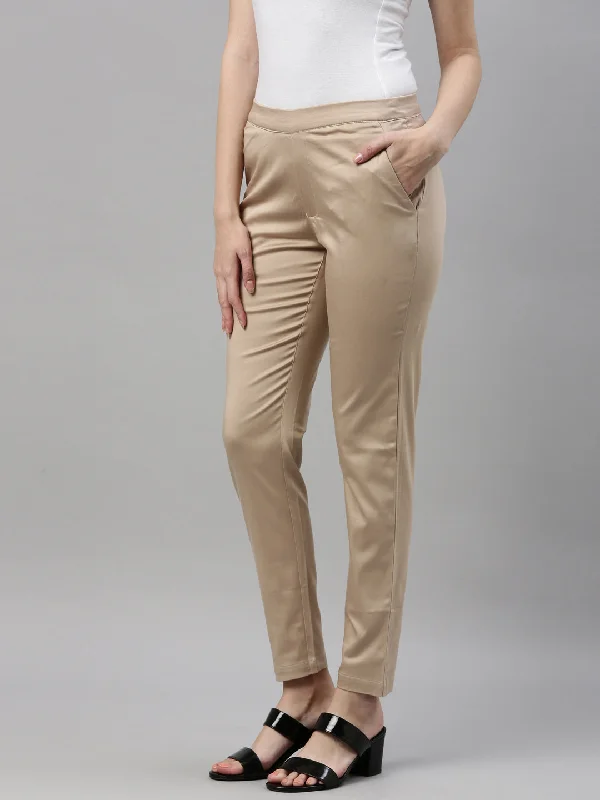 women-solid-light-beige-treggings