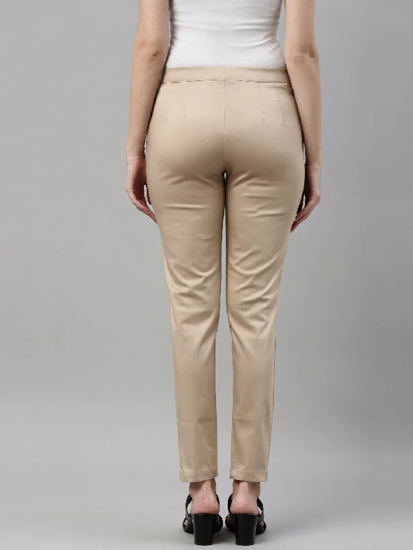 women-solid-light-beige-treggings