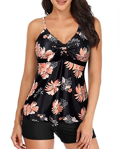 black orange floral1