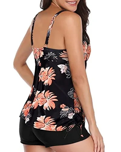 black orange floral1